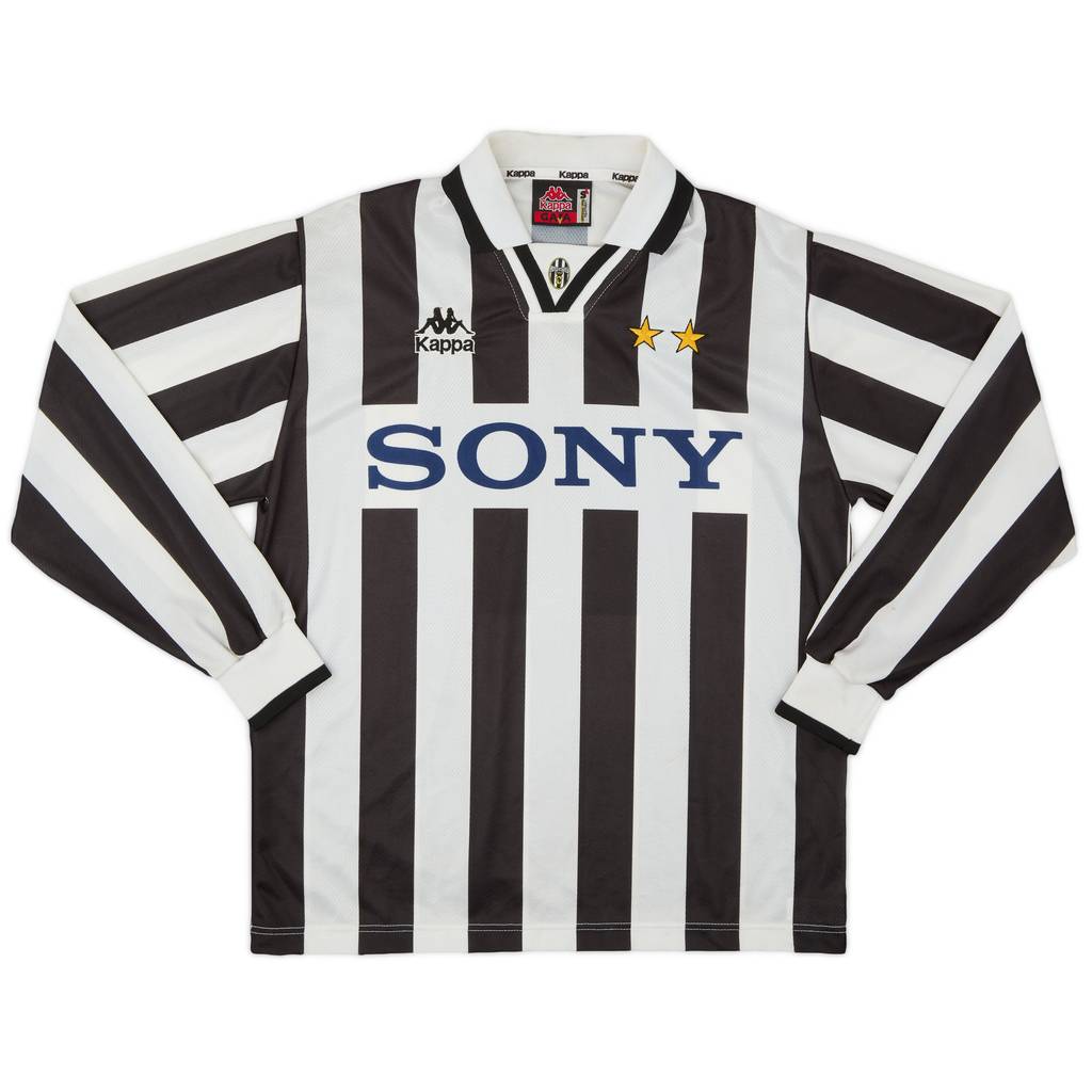 1995-97 Juventus Home L/S Shirt - 7/10 - (S)