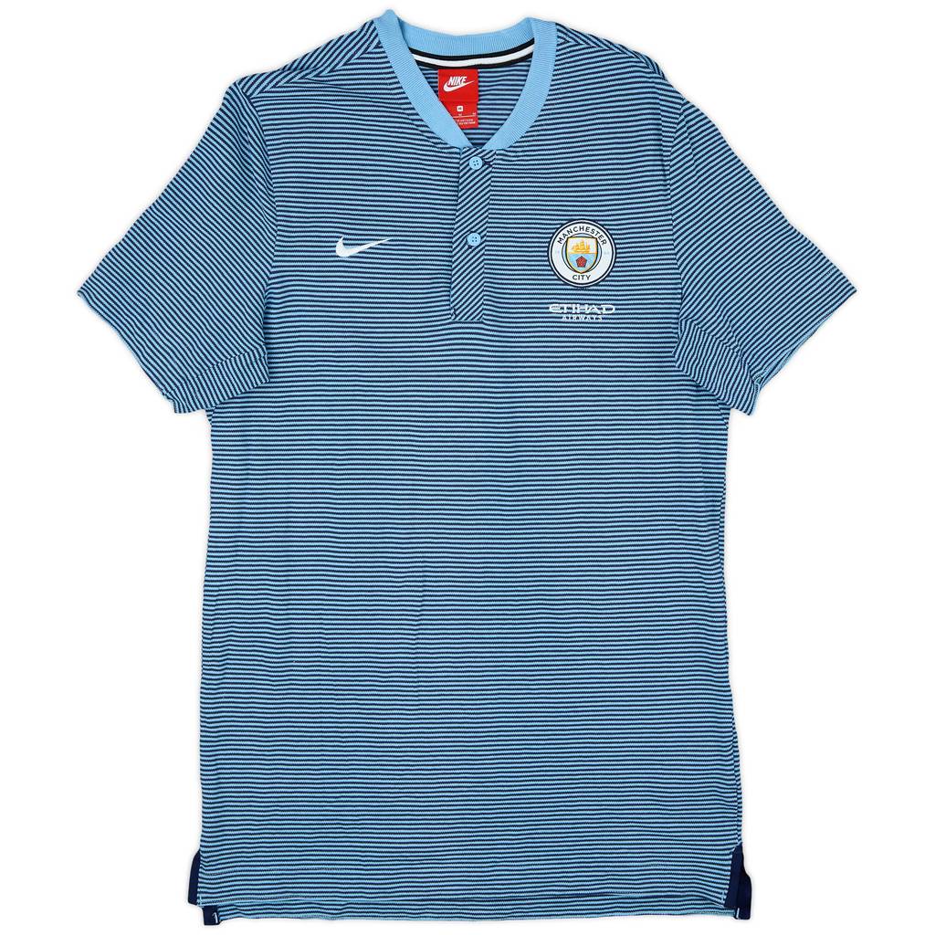 2017-18 Manchester City Nike Polo Shirt - 9/10 - (M)