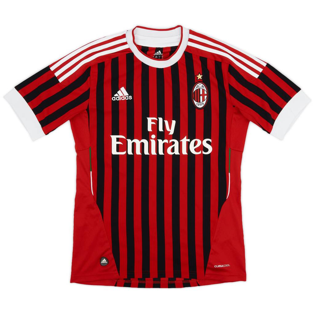 2011-12 AC Milan Home Shirt - 7/10 - (S)
