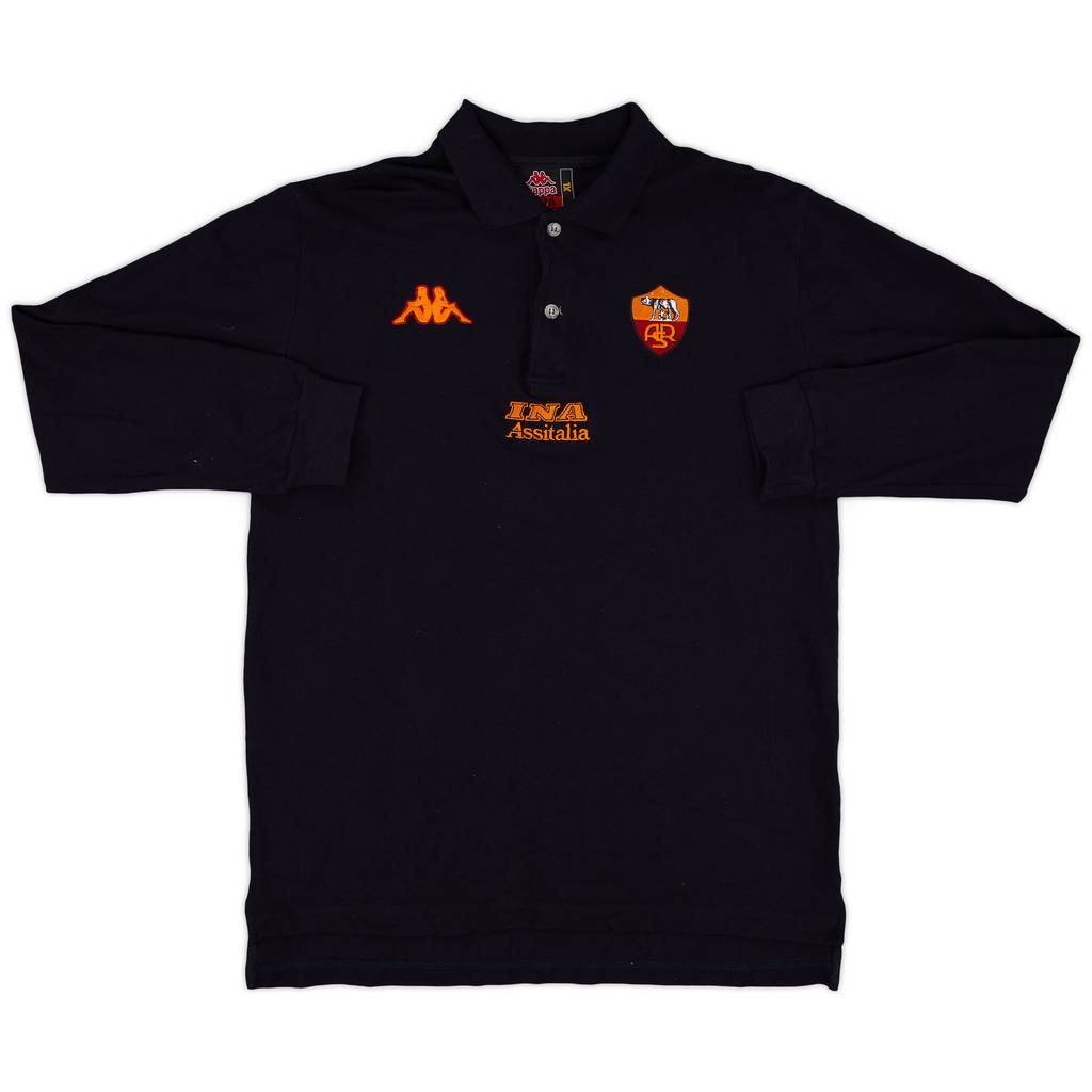 2000-01 Roma Kappa Polo L/S Shirt - 9/10 - (XL)