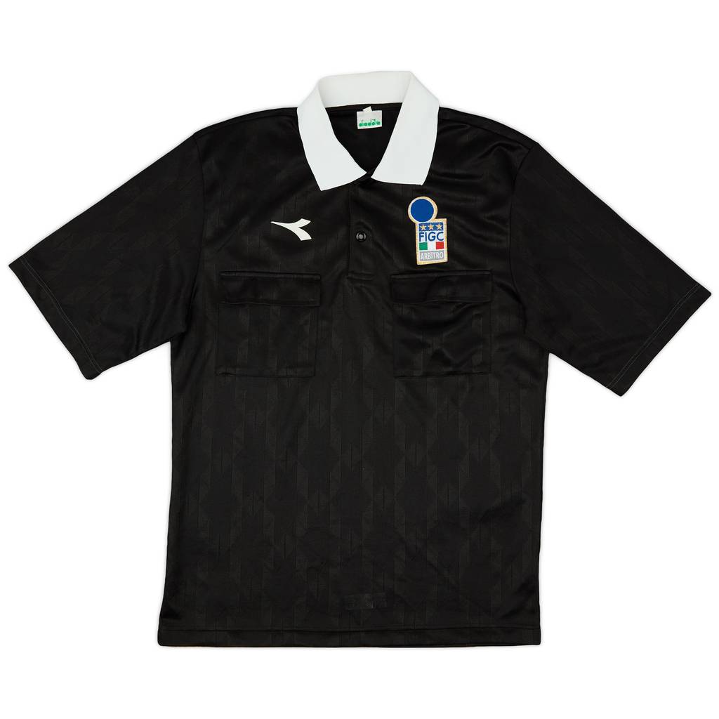1990s Italy FIGC Diadora Referee Shirt - 8/10 - (M)