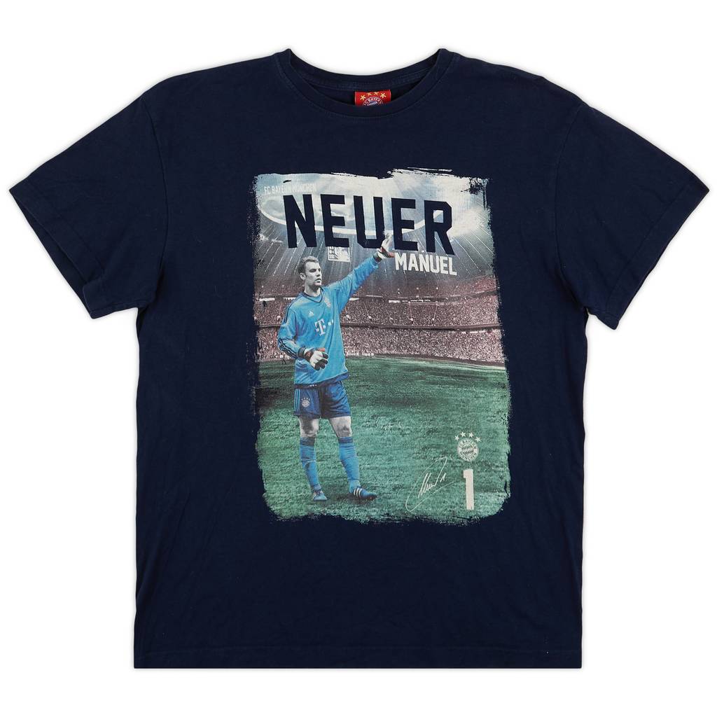 2015-16 Bayern Munich 'Manuel Neuer' Grahpic Tee - 9/10 - (S)