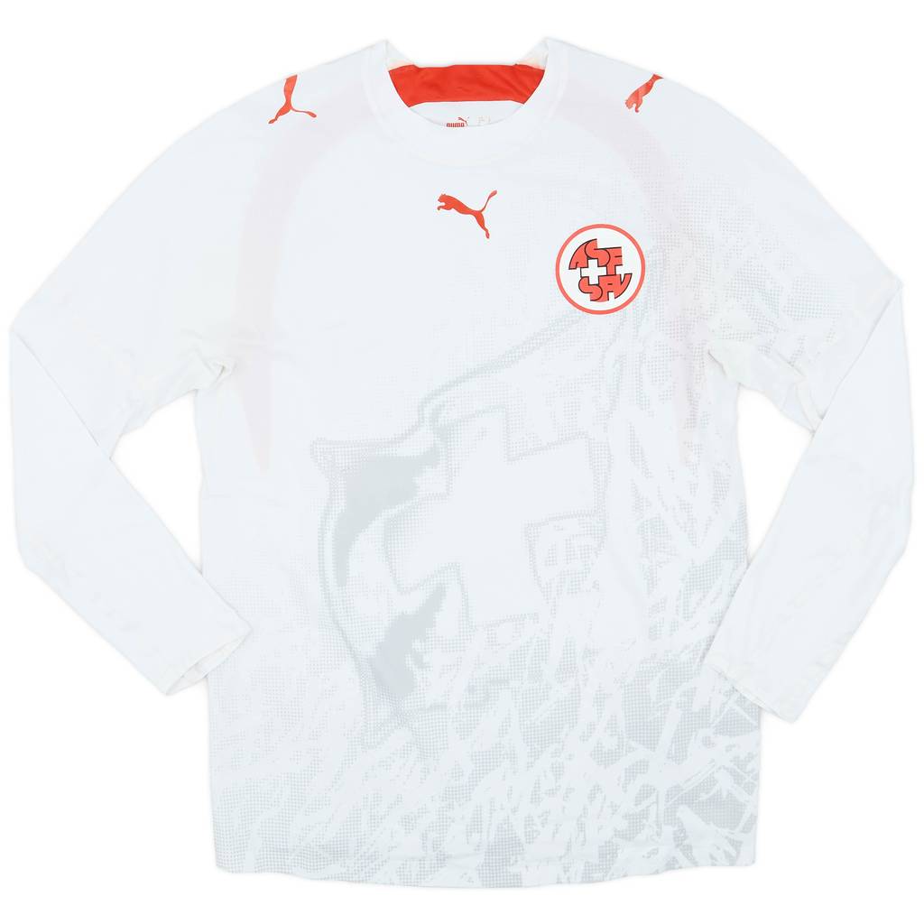 2006-08 Switzerland Player Issue Away L/S Shirt - 9/10 - (L)