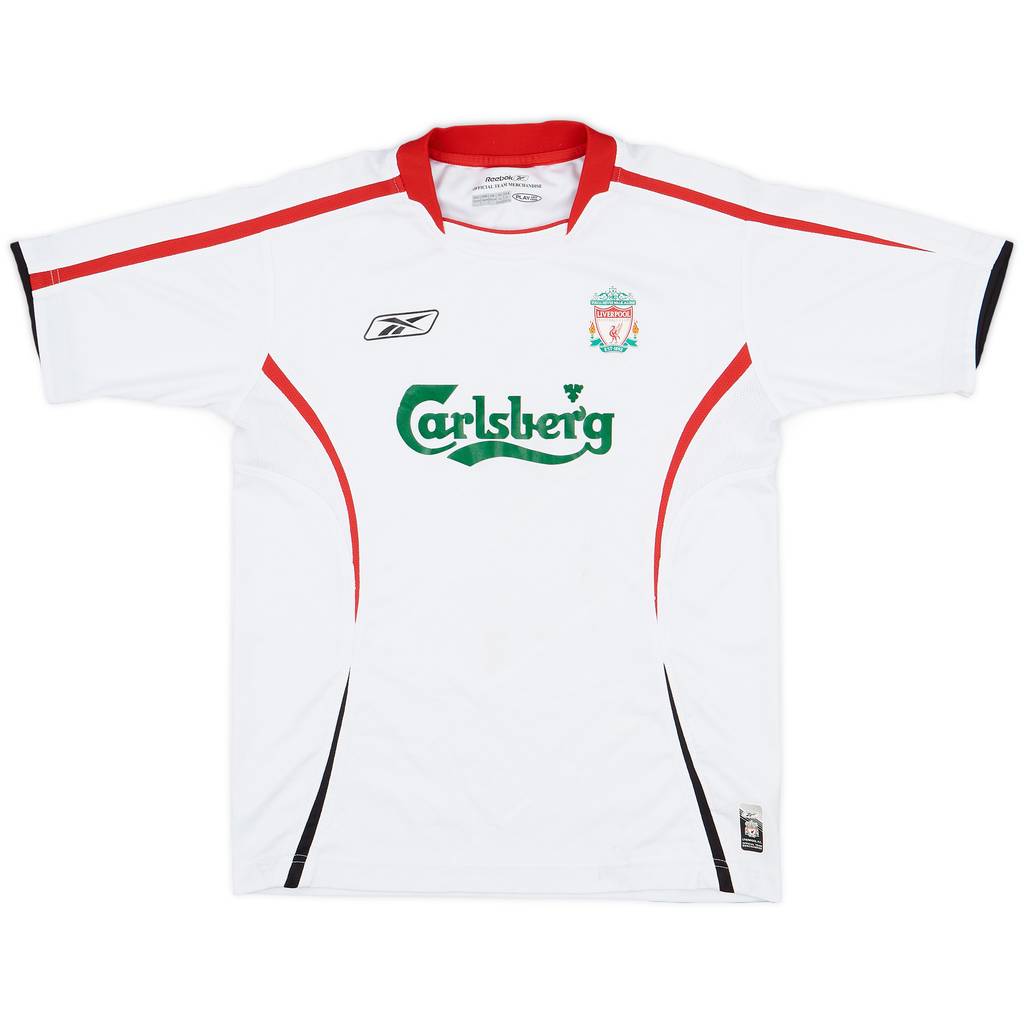 2005-06 Liverpool Away Shirt - 5/10 - (L.Boys)