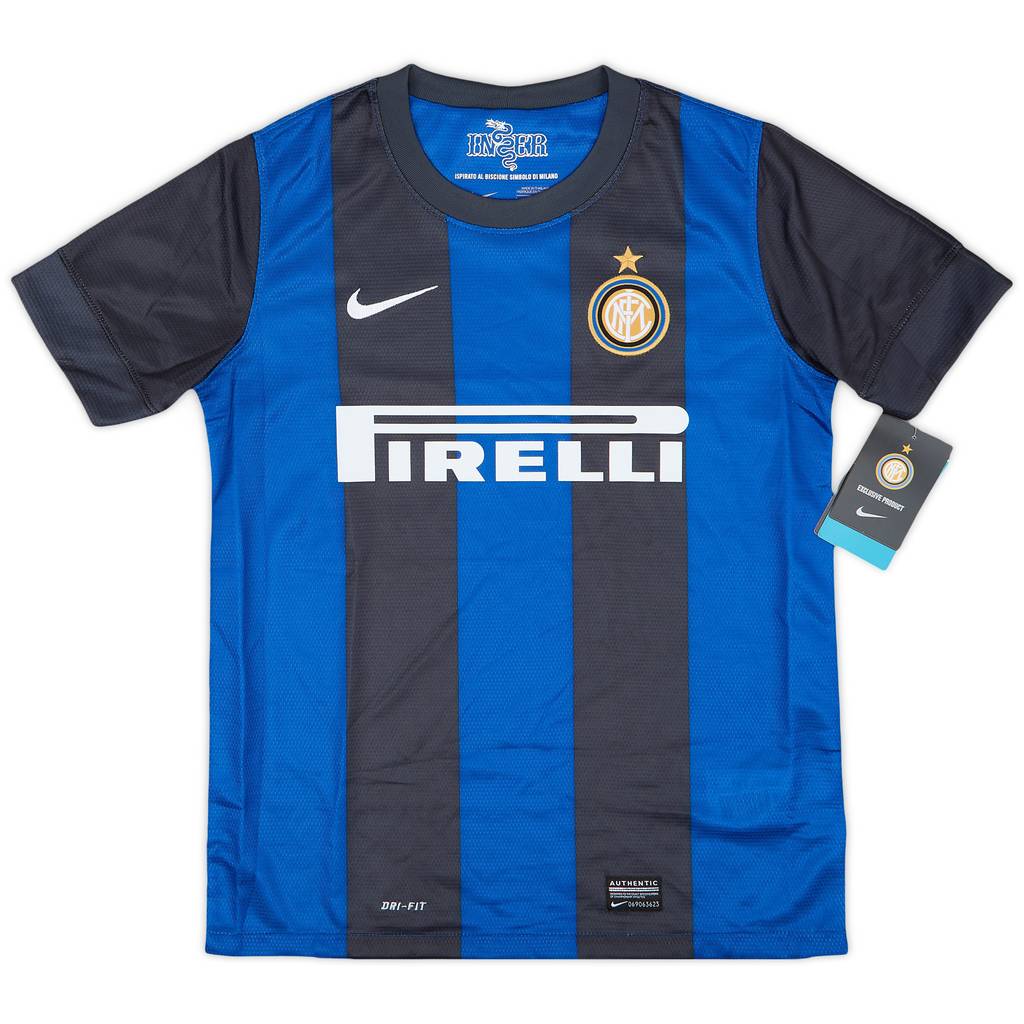 2012-13 Inter Milan Home Shirt (L.Boys)