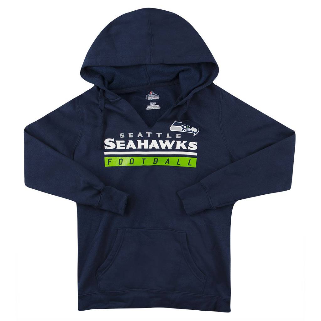 2016 Seattle Seahawks Majestic Hooded Sweat Top Womens (S)