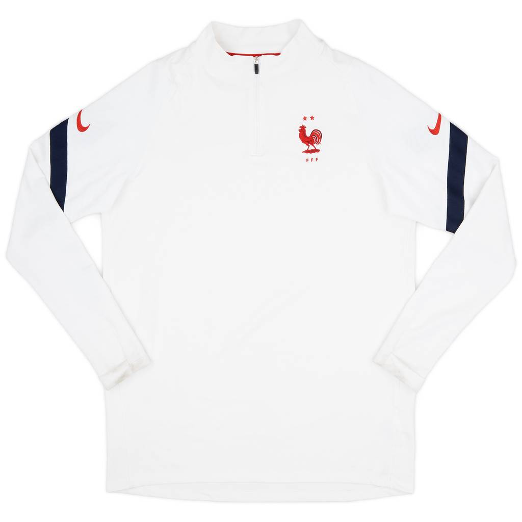 2020-21 France Nike 1/4 Zip Training Top - 8/10 - (L)