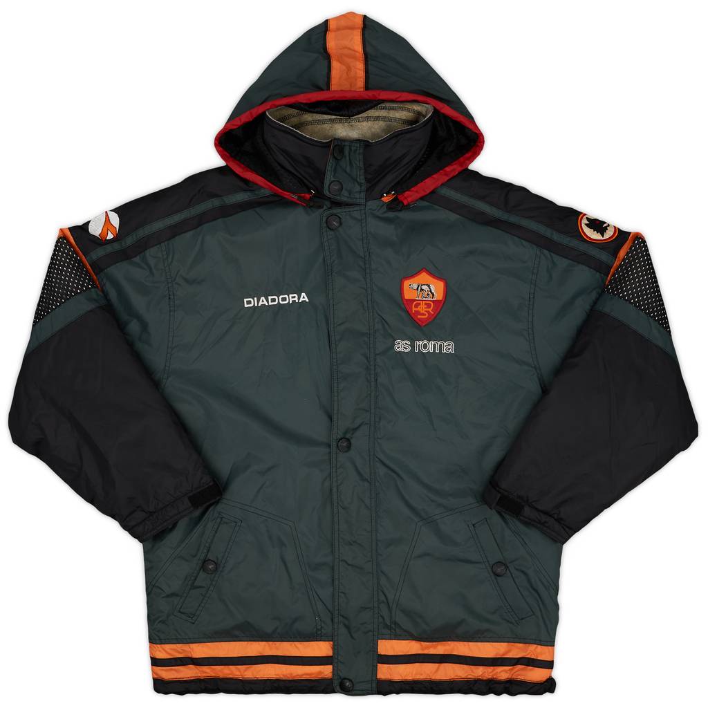 1998-99 Roma Diadora Padded Bench Coat - 9/10 - (XXL)