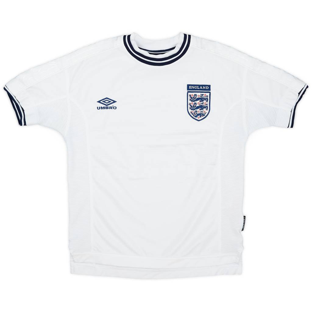 1999-01 England Home Shirt - 8/10 - (Y)