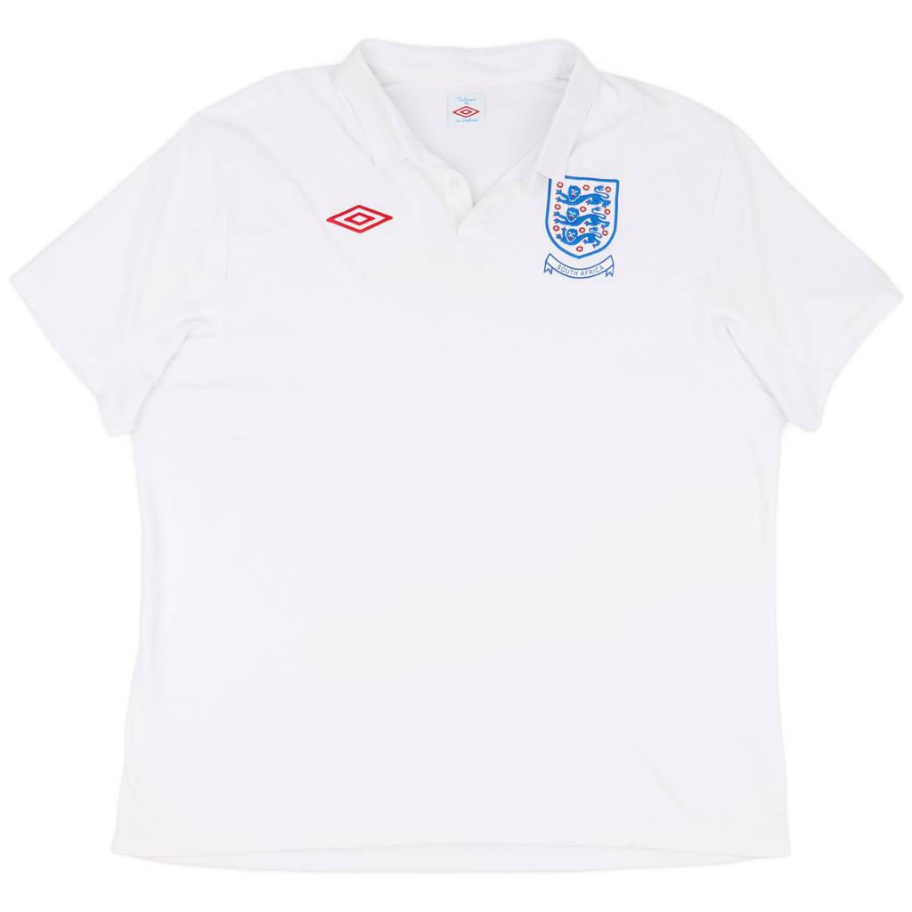 2009-10 England 'South Africa' Home Shirt - 7/10 - (3XL)