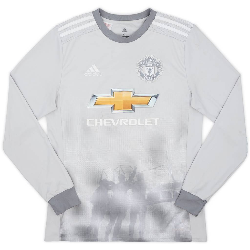 2017-18 Manchester United Third L/S Shirt - 5/10 - (XL.Boys)