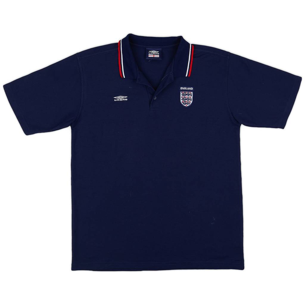 1999-00 England Umbro Polo Shirt - 8/10 - (XL)