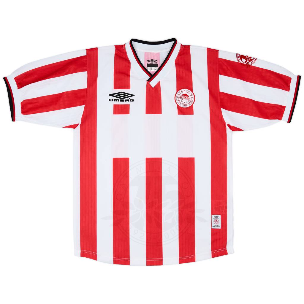 2000-01 Olympiakos Home Shirt - 6/10 - (XL)