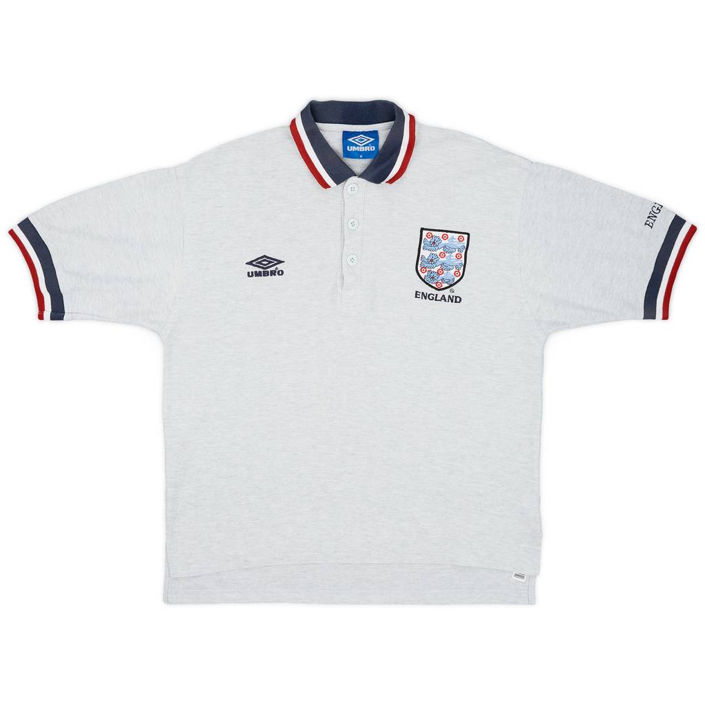 1996-97 England Umbro Polo Shirt - 9/10 - (M)