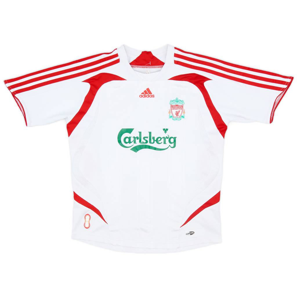 2007-08 Liverpool Away Shirt - 8/10 - (S.Boys)