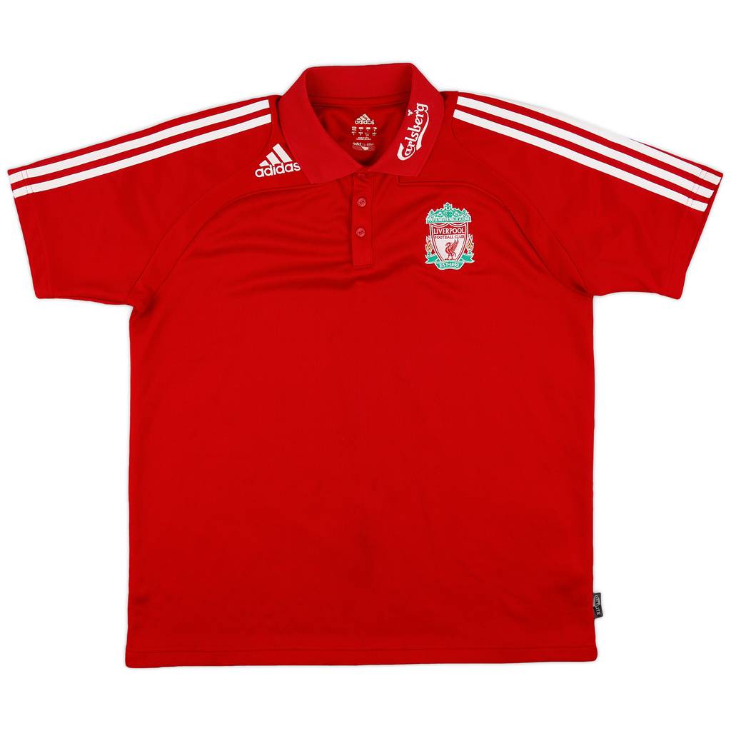 2008-09 Liverpool adidas Polo Shirt - 8/10 - (XL)