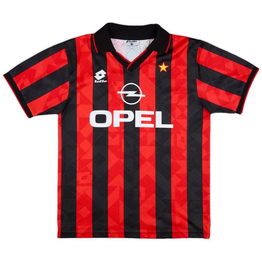 1994-95 AC Milan Home Shirt - 9/10 - (M)