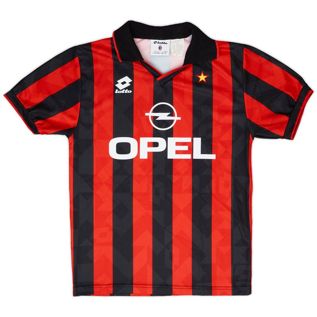 1994-95 AC Milan Home Shirt - 8/10 - (S)