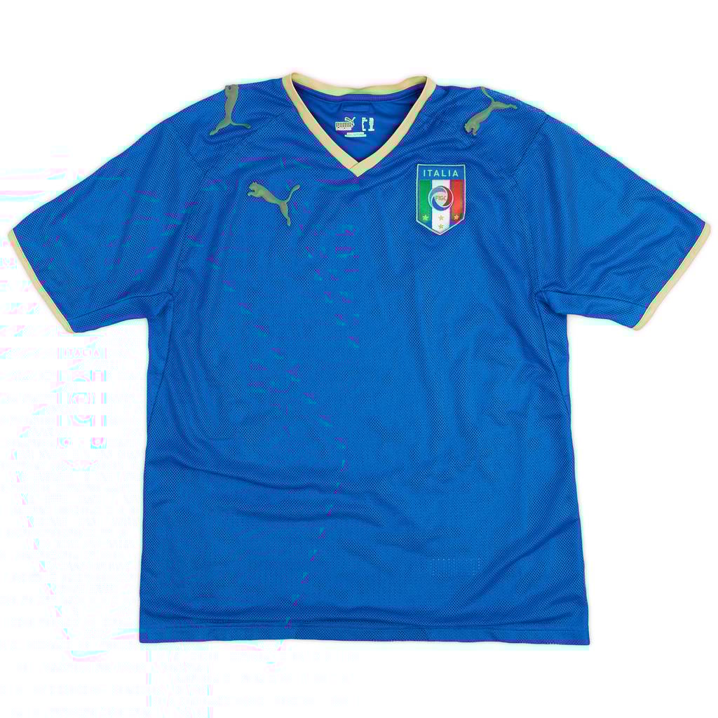 2007-08 Italy Home Shirt - 8/10 - (XL.Boys)