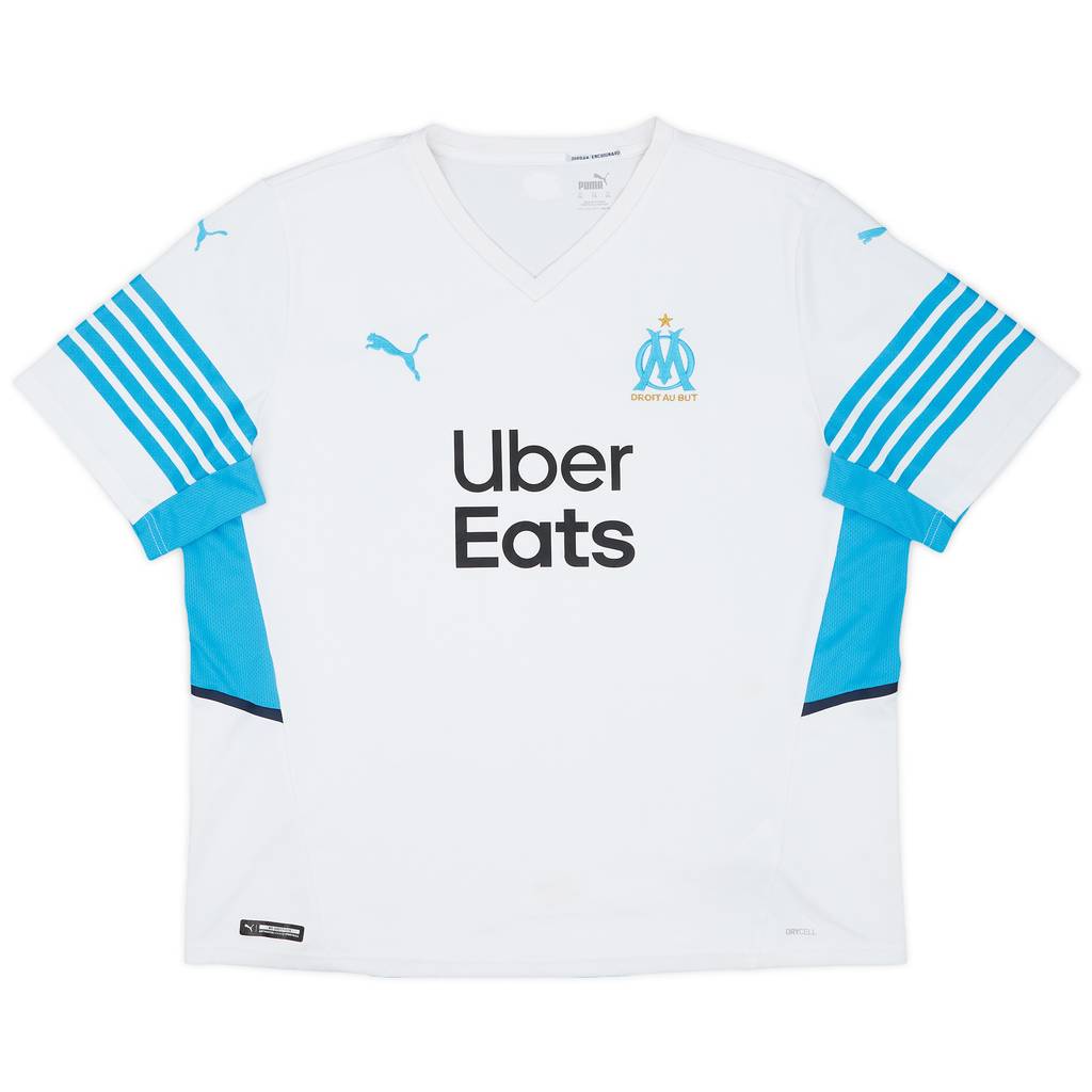 2021-22 Olympique Marseille Home Shirt - 9/10 - (XXL)