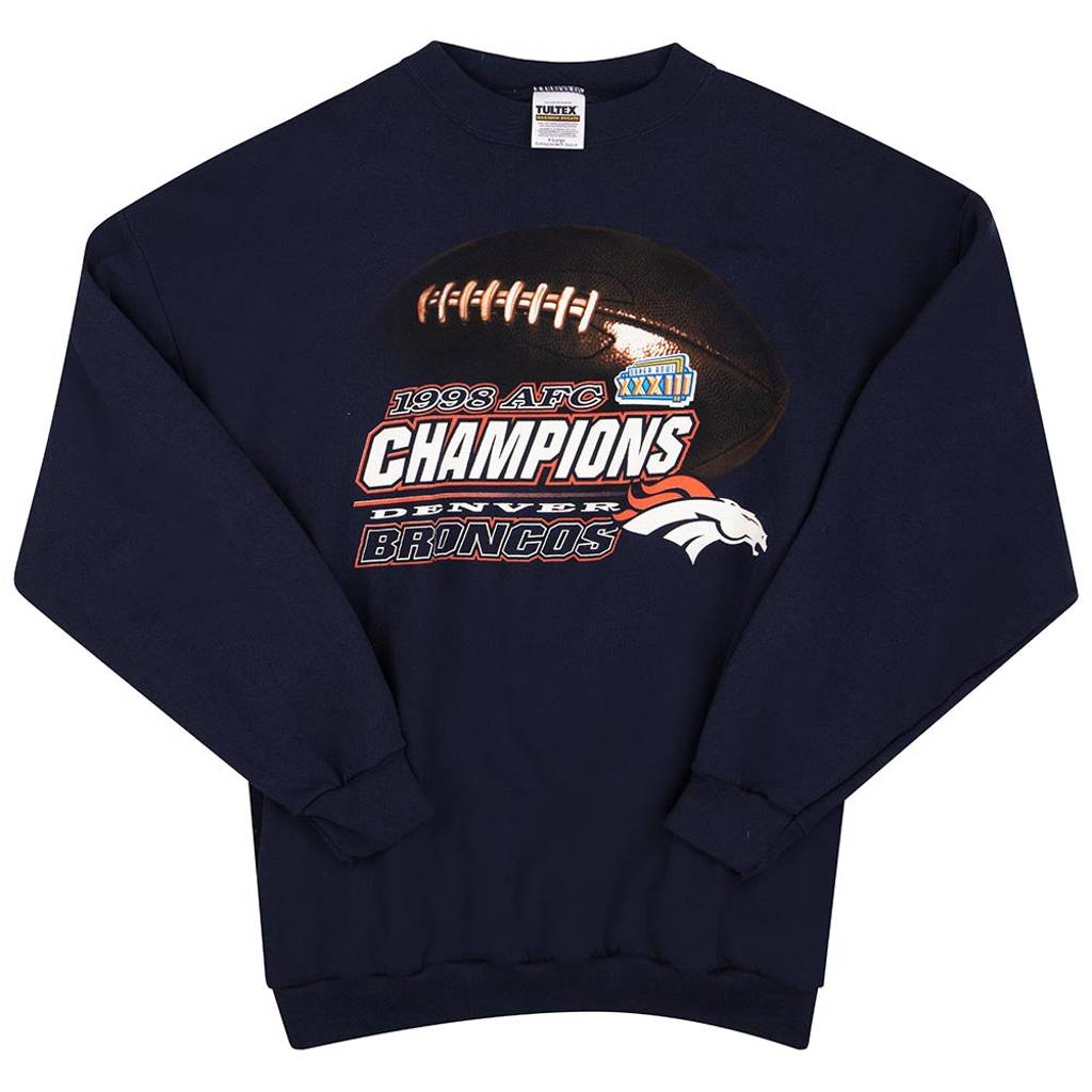 1998 Denver Broncos AFC Champions Sweat Top XL