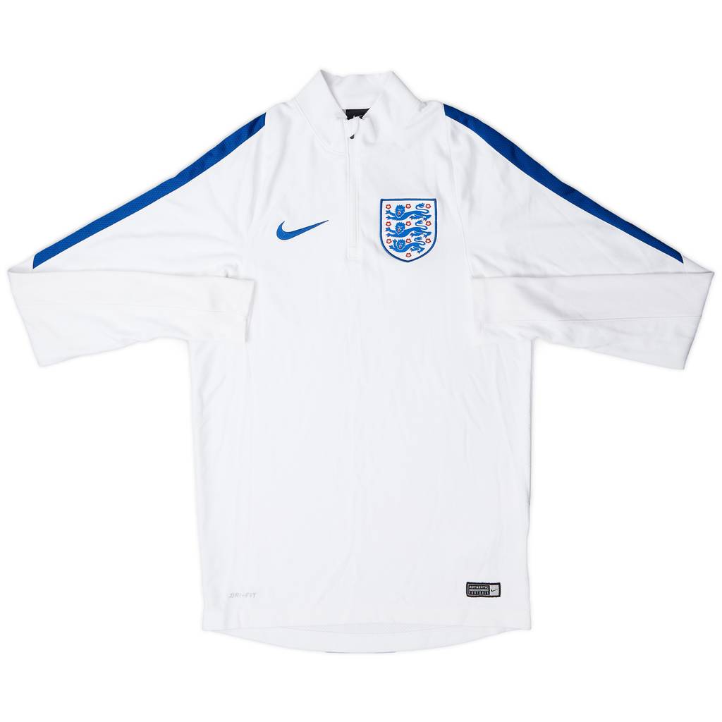 2016-17 England Nike 1/4 Zip Training Top - 8/10 - (S)