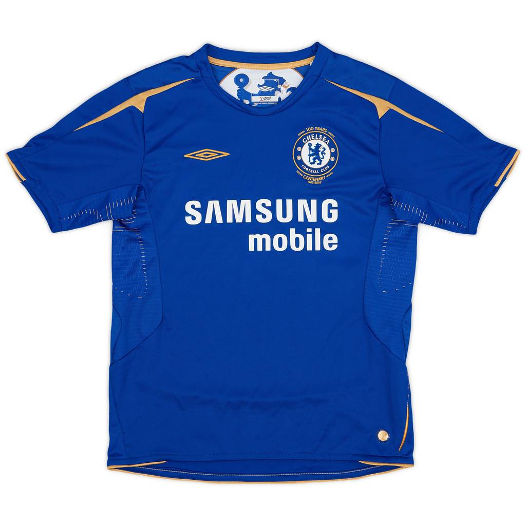 2005-06 Chelsea Centenary Home Shirt - 9/10 - (M.Boys)