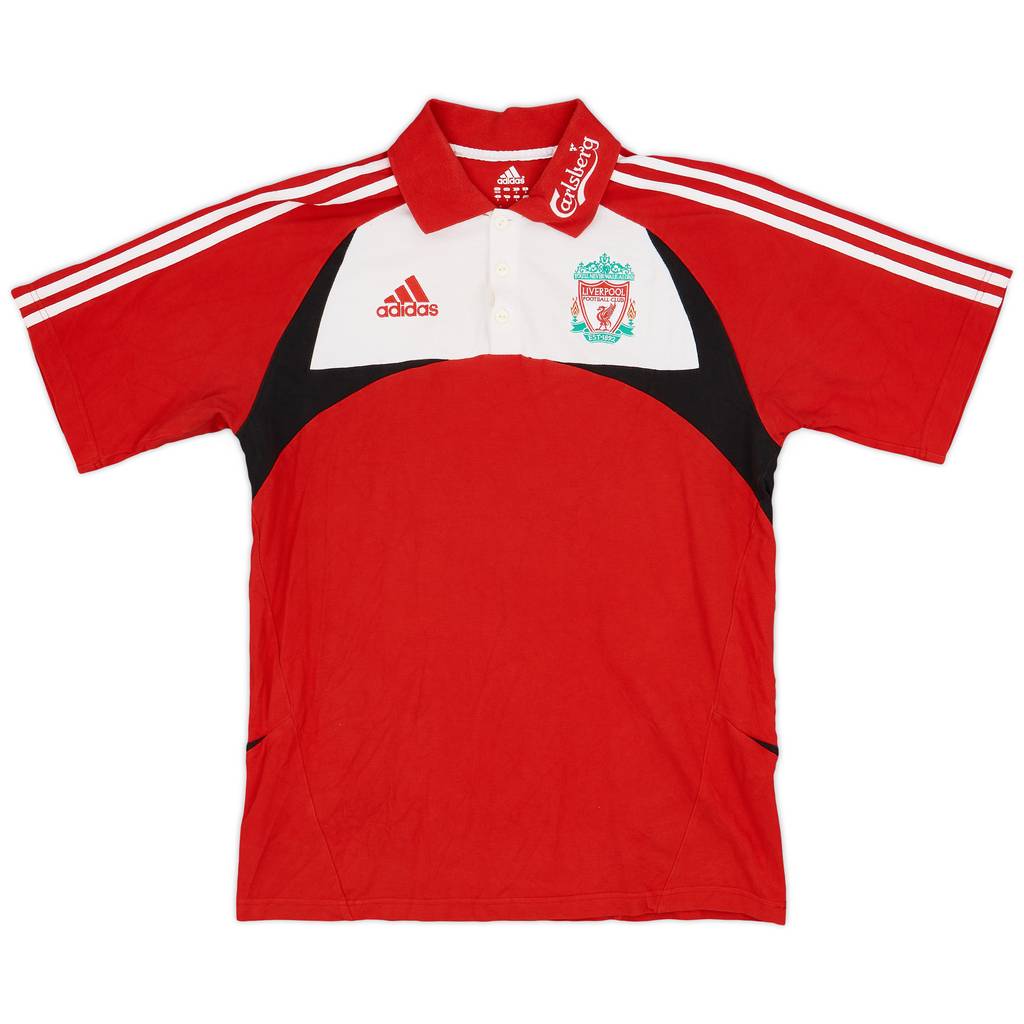 2007-08 Liverpool adidas Polo Shirt - 7/10 - (M)