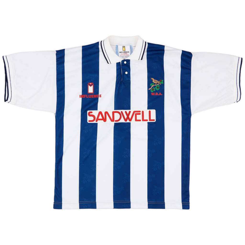 1991-92 West Brom Home Shirt - 8/10 - (L)