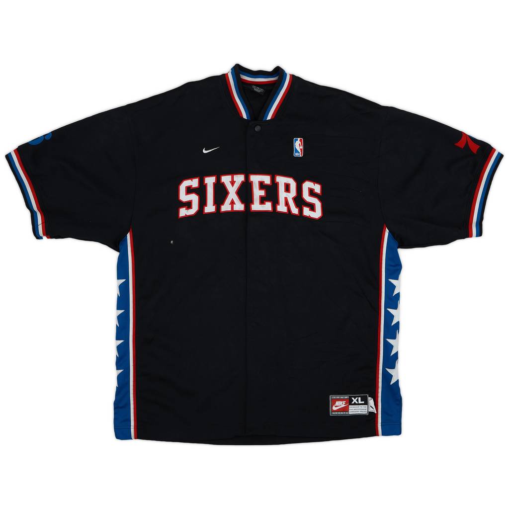1976-77 Philadelphia 76ers Nike Rewind Warm-Up Top - 6/10 - (XL)
