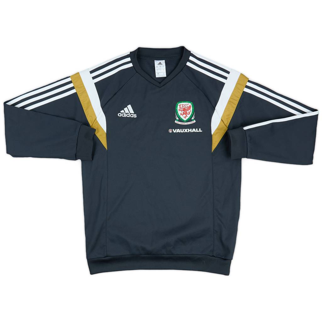 2014-15 Wales adidas Training Sweat Top - 9/10 - (S)