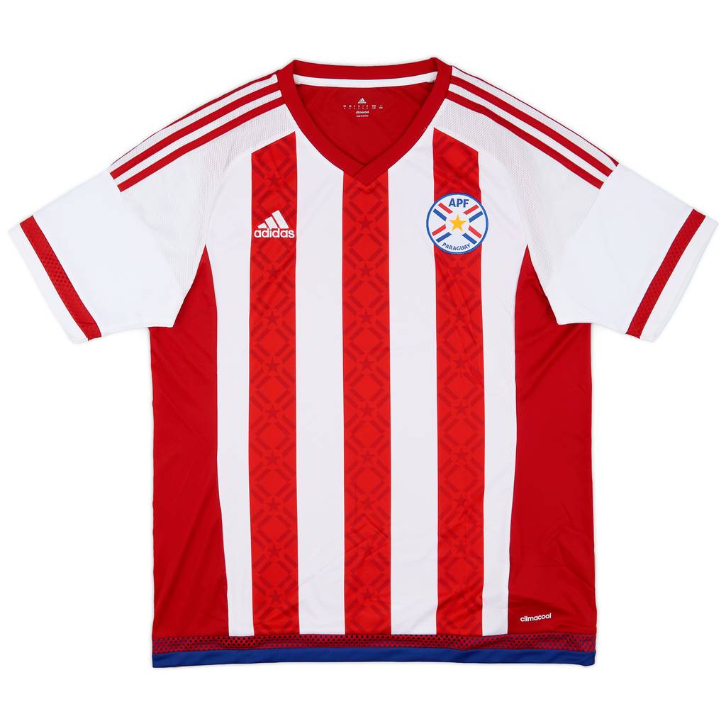 2015 Paraguay Copa America Home Shirt - 8/10 - (L)