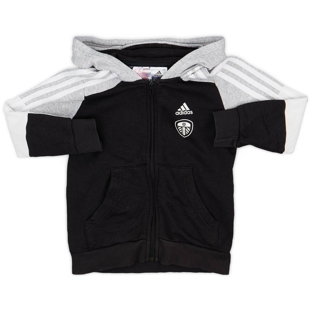 2021-22 Leeds United adidas Hooded Sweat Top - 7/10 - (5-6 Years)
