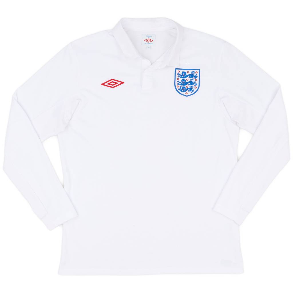 2009-10 England Home L/S Shirt - 7/10 - (M)