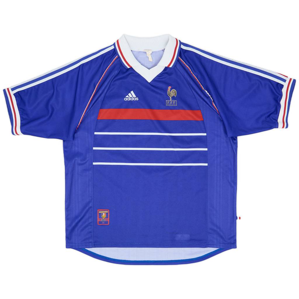 1998-00 France Home Shirt - 8/10 - (XL)