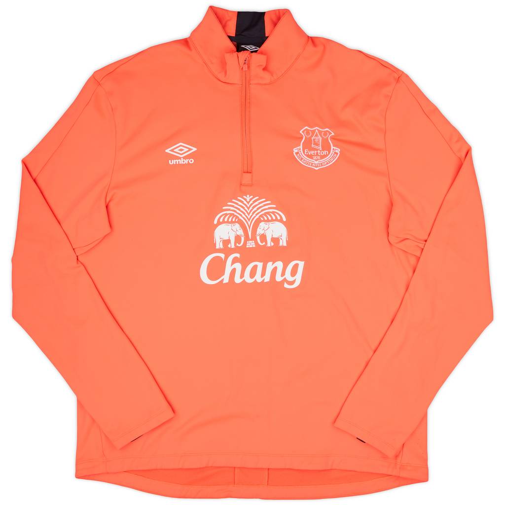 2015-16 Everton Umbro 1/4 Zip Drill Top - 8/10 - (3XL)