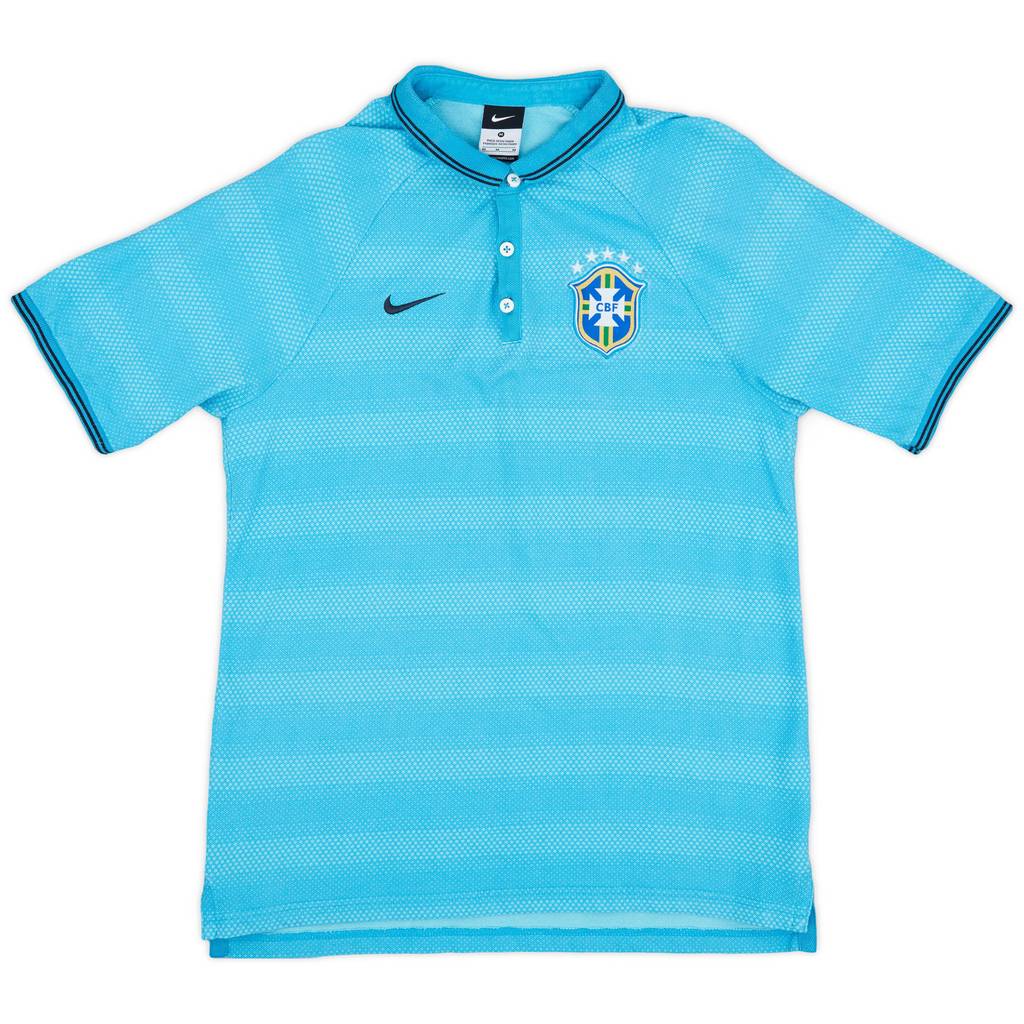 2014-15 Brazil Nike Polo Shirt - 9/10 - (M)