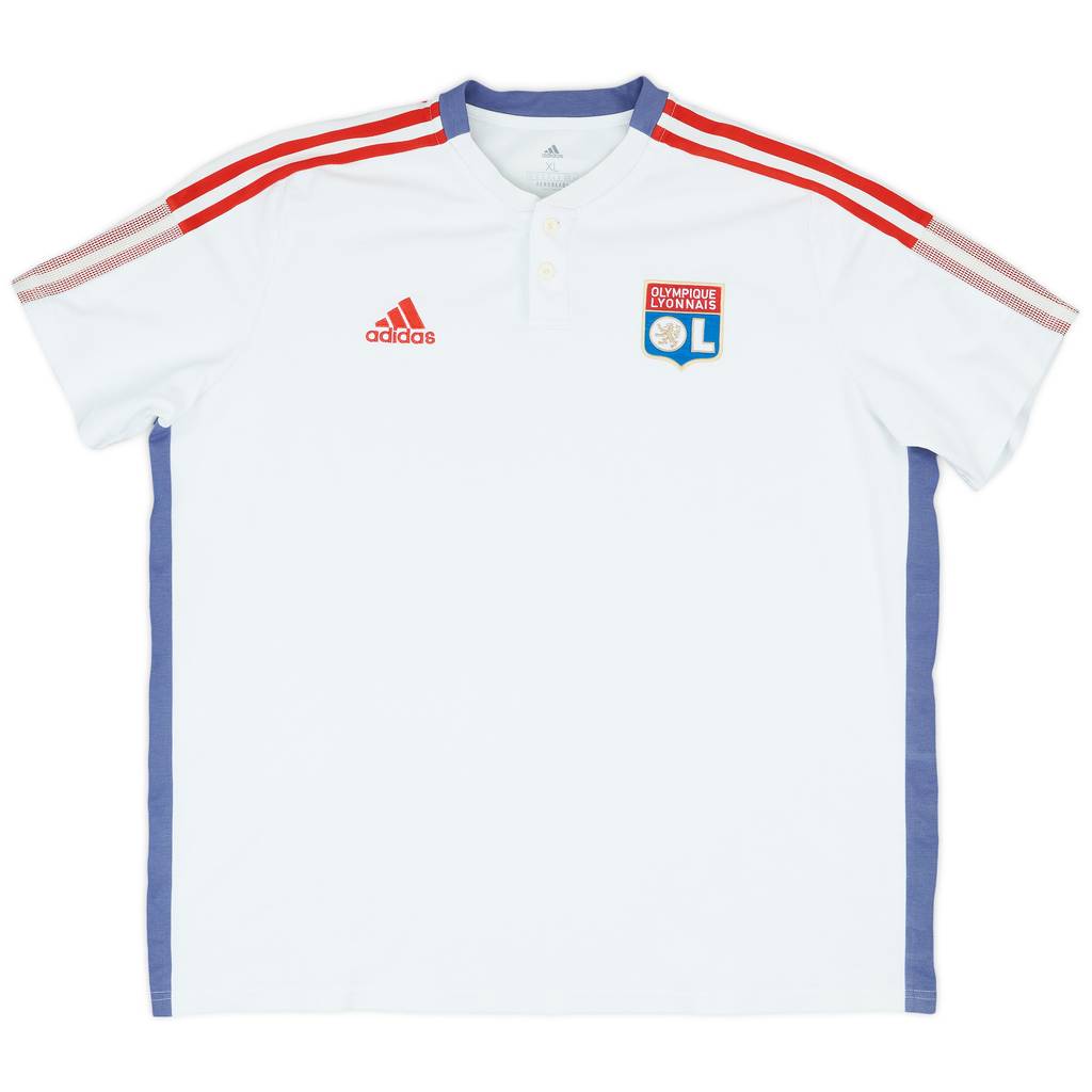 2020-21 Lyon adidas Polo Shirt - 9/10 - (XL)