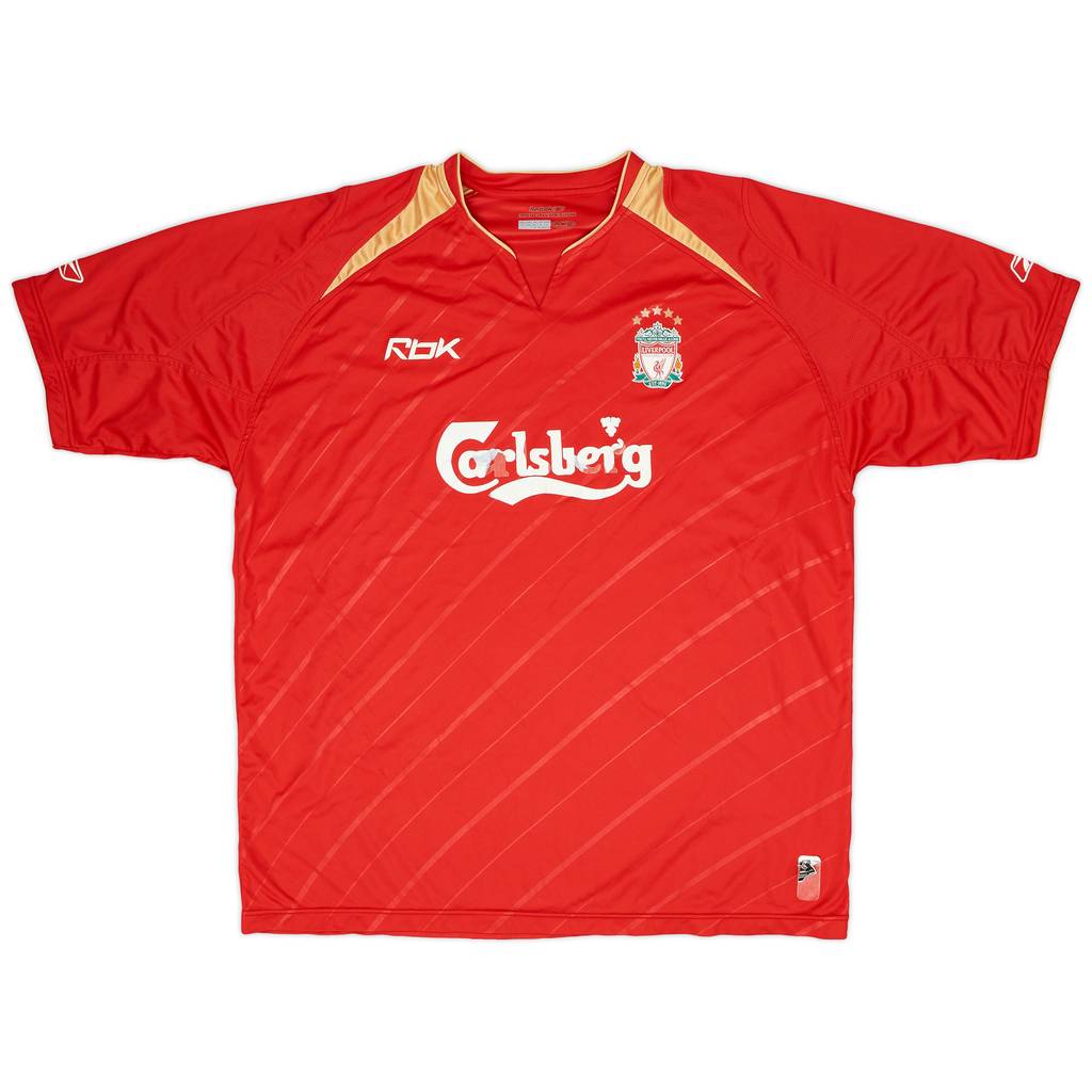 2005-06 Liverpool CL Home Shirt - 4/10 - (XL)