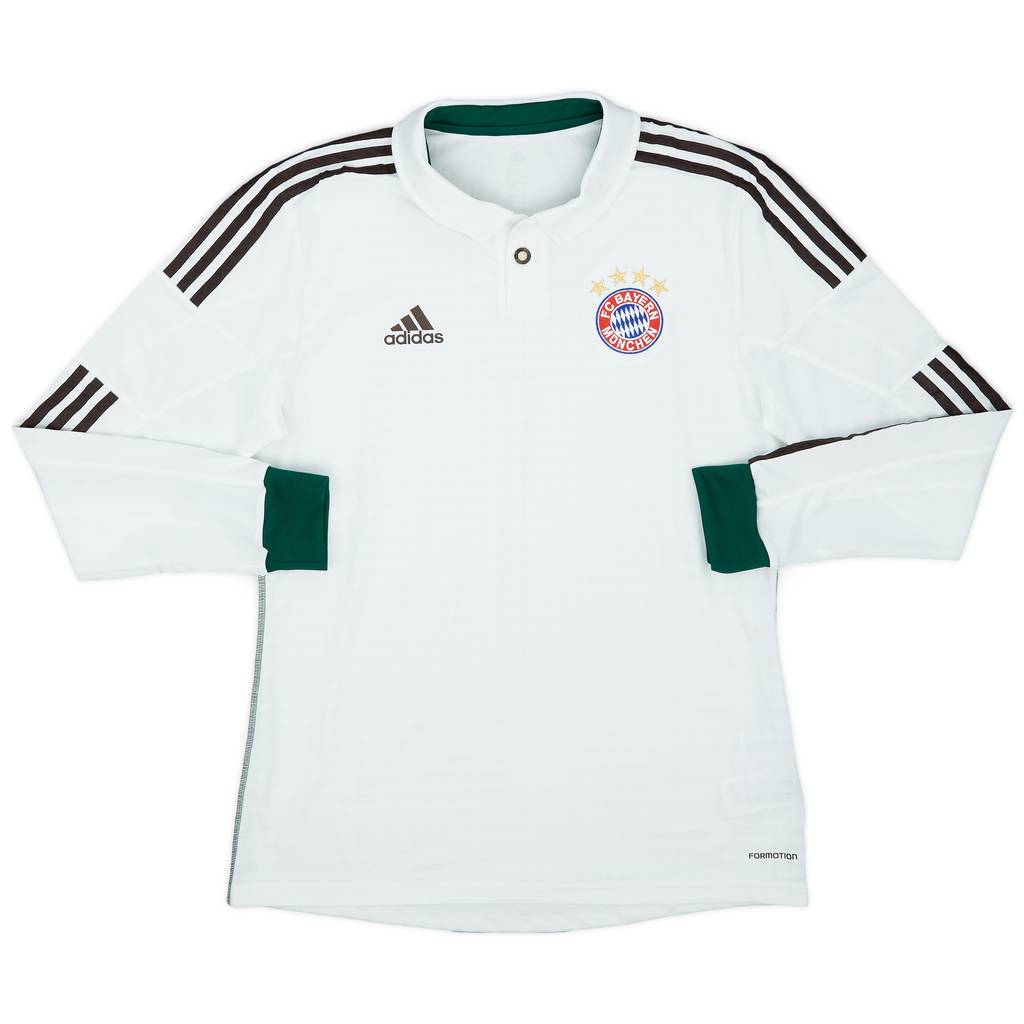 2013-14 Bayern Munich Player Issue Away L/S Shirt - 8/10 - (L/XL)