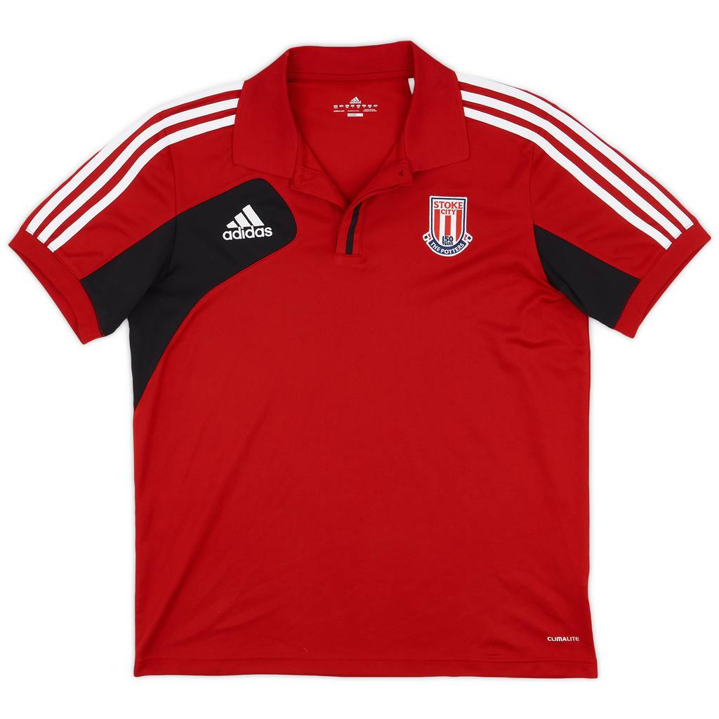 2012-13 Stoke City adidas Polo Shirt - 9/10 - (L)