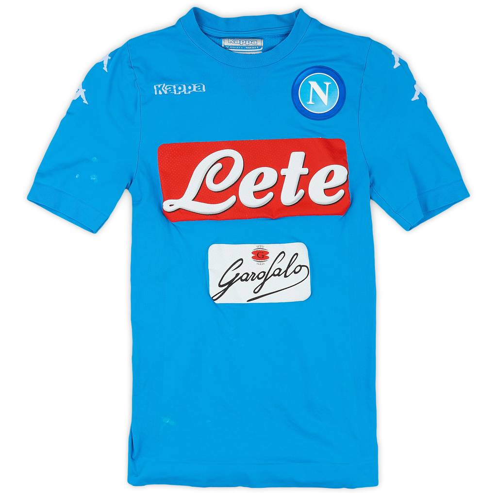 2016-17 Napoli Authentic Home Shirt - 8/10 - (XS)