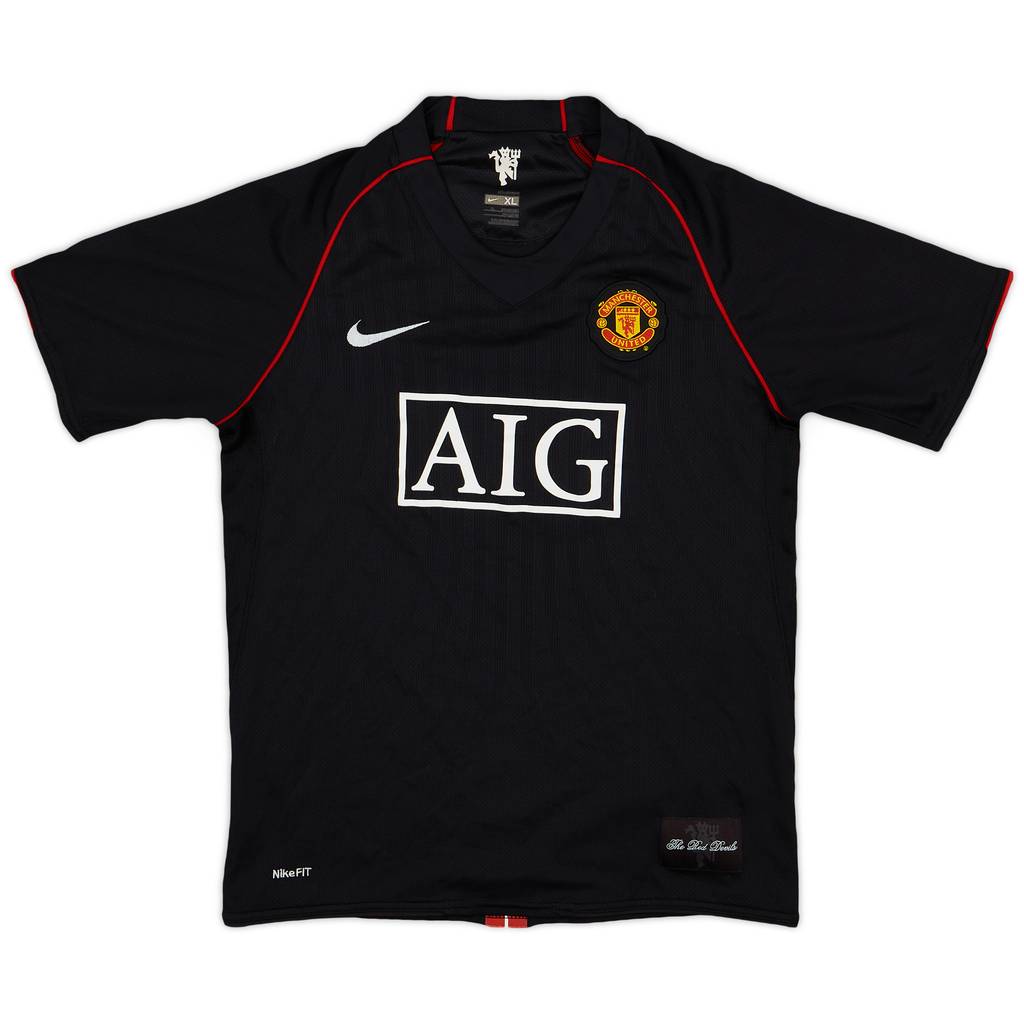 2007-08 Manchester United Away Shirt - 8/10 - (XL.Boys)
