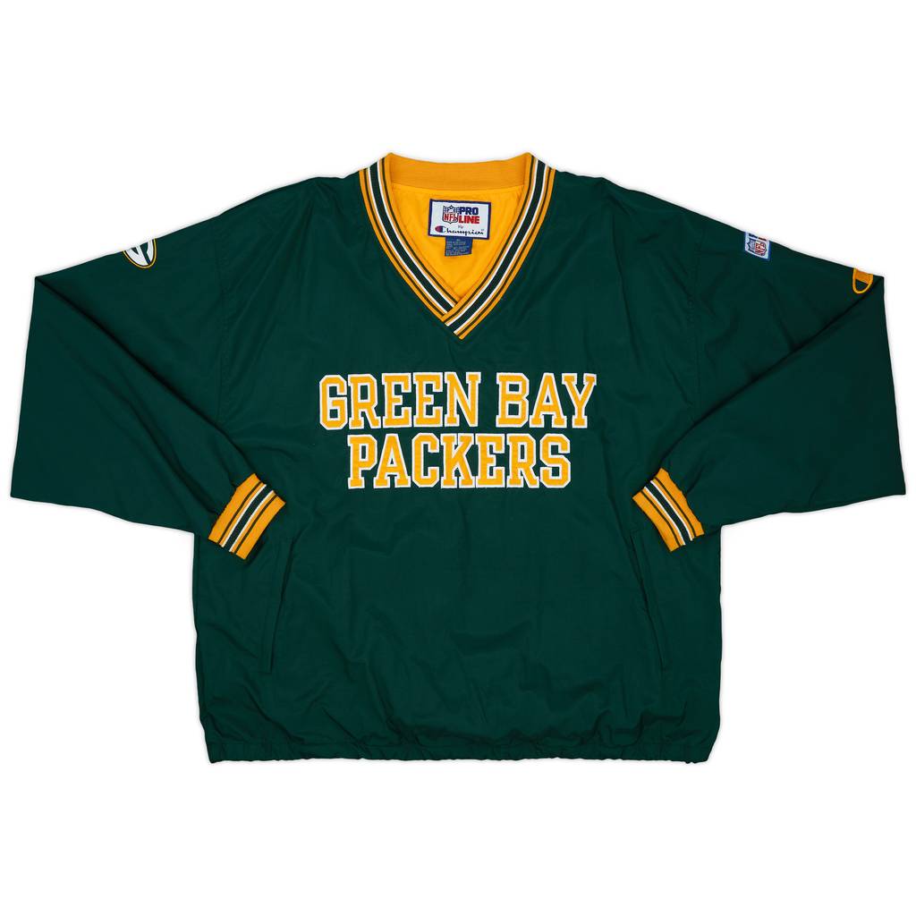 1990s Green Bay Packers Champion Pullover Windbreaker Jacket - 9/10 - (XL)