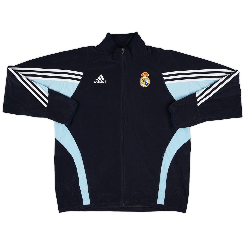 2003-04 Real Madrid adidas Fleece Track Jacket - 9/10 - (L)