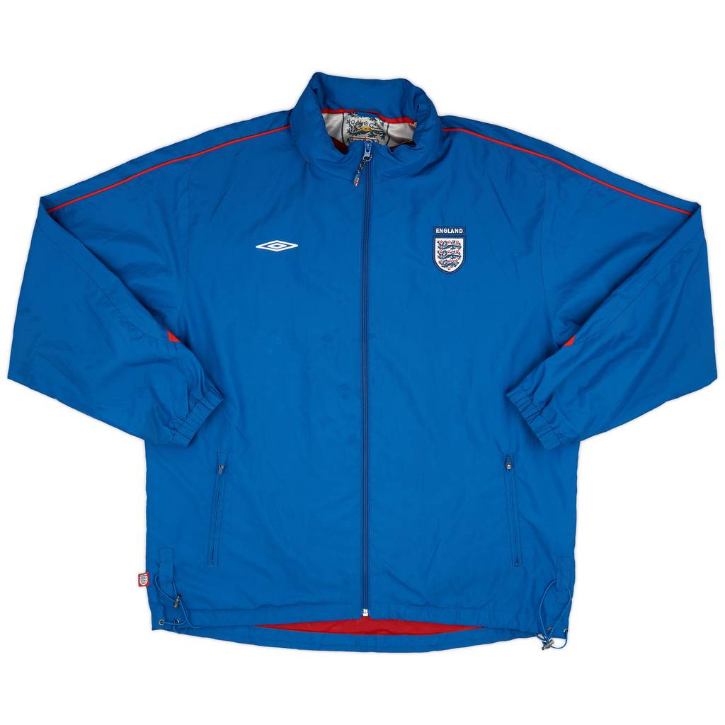 2004-05 England Umbro Hooded Track Jacket - 7/10 - (XL)