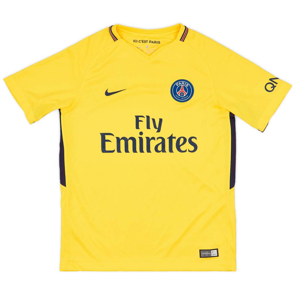 2017-18 Paris Saint-Germain Away Shirt - 10/10 - (L.Boys)