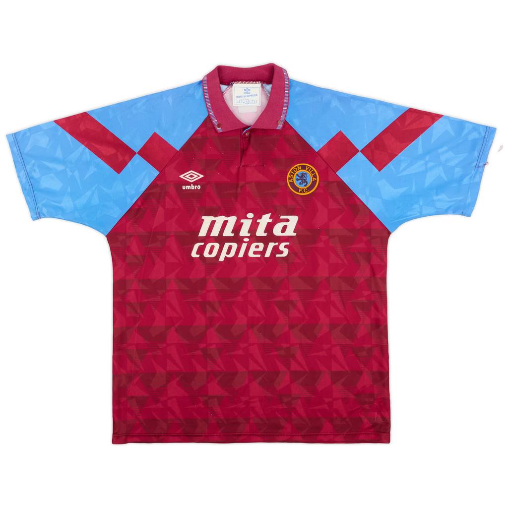 1990-92 Aston Villa Home Shirt - 8/10 - (XL)