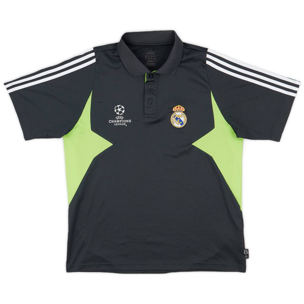 2007-08 Real Madrid CL adidas Polo Shirt - 8/10 - (M/L)