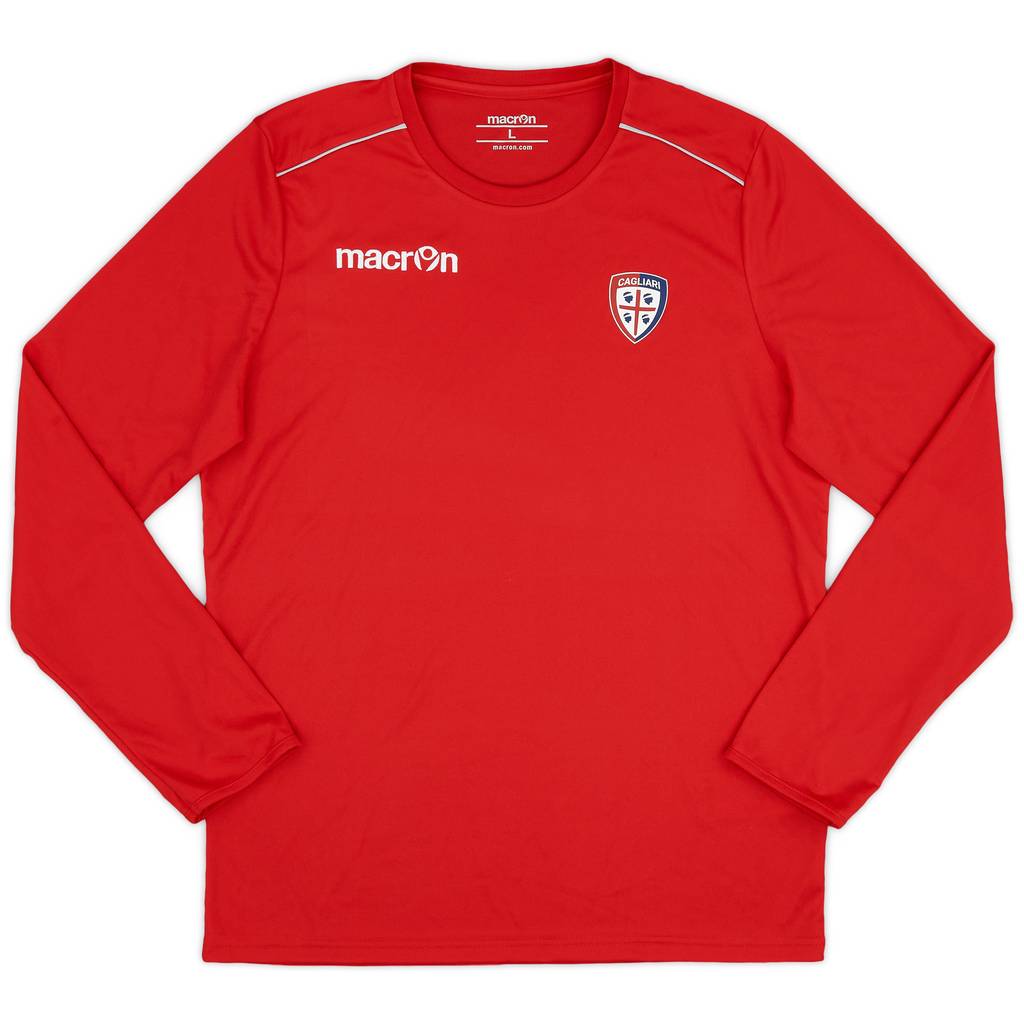 2016-17 Cagliari Macron Training L/S Shirt - 9/10 - (L)
